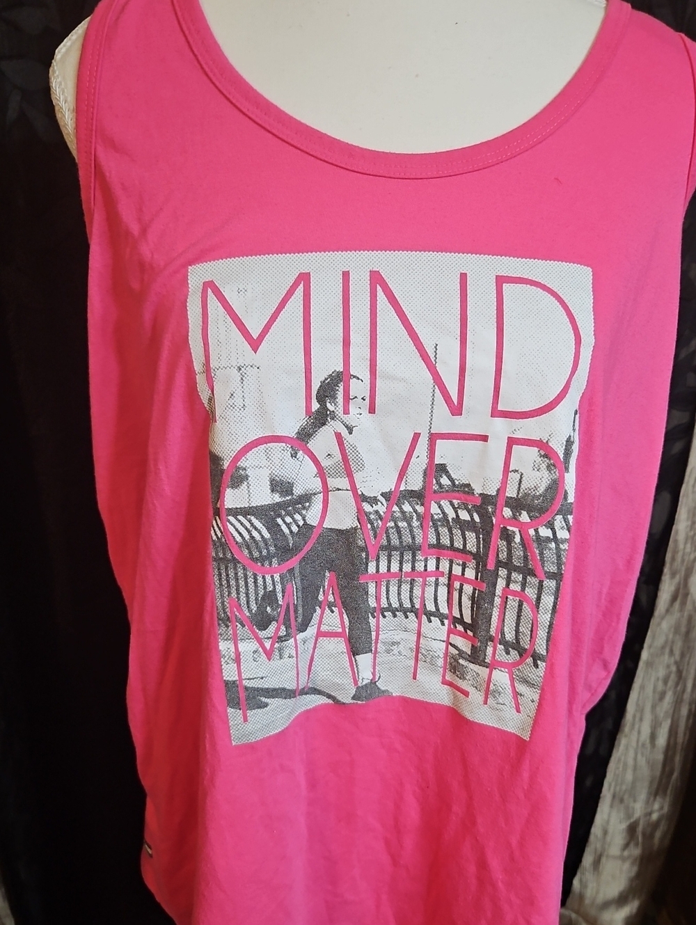 Danskin Pink Flame Graphic Active Tank